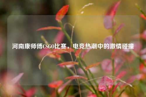 河南康师傅CSGO比赛，电竞热潮中的激情碰撞