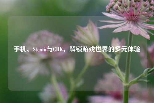 手机、Steam与CDK，解锁游戏世界的多元体验