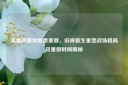 英雄联盟加里奥重做，旧神新生重塑战场格局及重做时间揭秘
