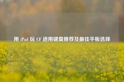 用 iPad 玩 CF 适用键盘推荐及最佳平板选择