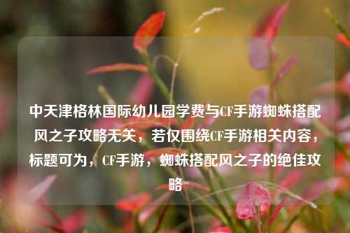 中天津格林国际幼儿园学费与CF手游蜘蛛搭配风之子攻略无关，若仅围绕CF手游相关内容，标题可为，CF手游，蜘蛛搭配风之子的绝佳攻略