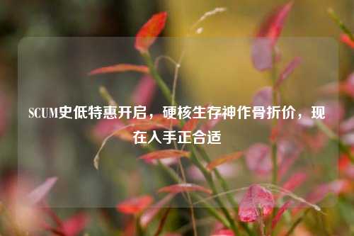 SCUM史低特惠开启,硬核生存神作骨折价,现在入手正合适