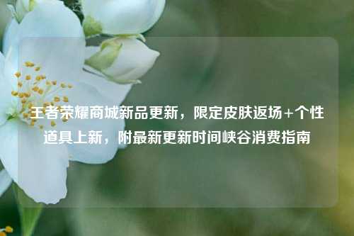 王者荣耀商城新品更新,限定皮肤返场+个性道具上新,附最新更新时间峡谷消费指南