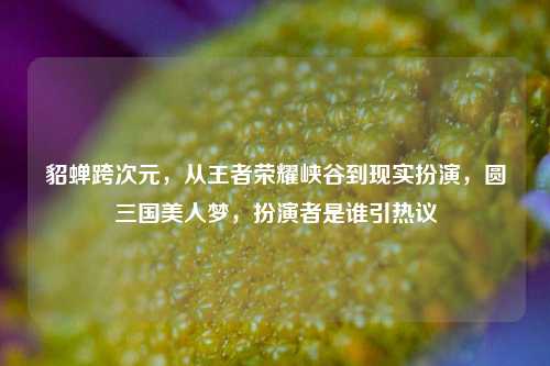 貂蝉跨次元,从王者荣耀峡谷到现实扮演,圆三国美人梦,扮演者是谁引热议