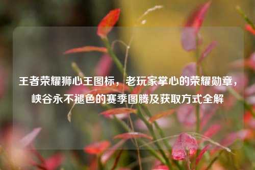 王者荣耀狮心王图标，老玩家掌心的荣耀勋章，峡谷永不褪色的赛季图腾及获取方式全解