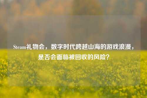 Steam礼物会，数字时代跨越山海的游戏浪漫，是否会面临被回收的风险？