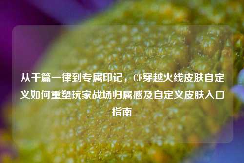 从千篇一律到专属印记，CF穿越火线皮肤自定义如何重塑玩家战场归属感及自定义皮肤入口指南