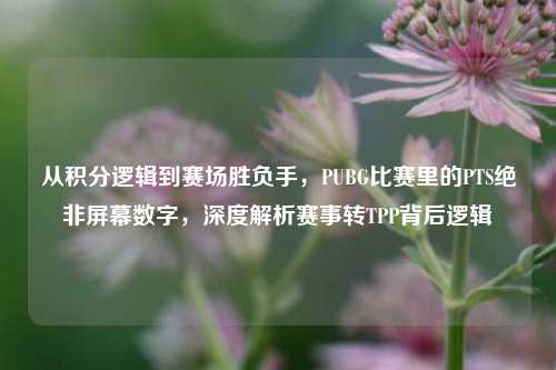 从积分逻辑到赛场胜负手,PUBG比赛里的PTS绝非屏幕数字,深度解析赛事转TPP背后逻辑