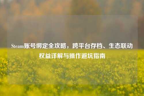 Steam账号绑定全攻略，跨平台存档、生态联动权益详解与操作避坑指南