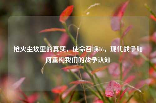 枪火尘埃里的真实,使命召唤16,现代战争如何重构我们的战争认知