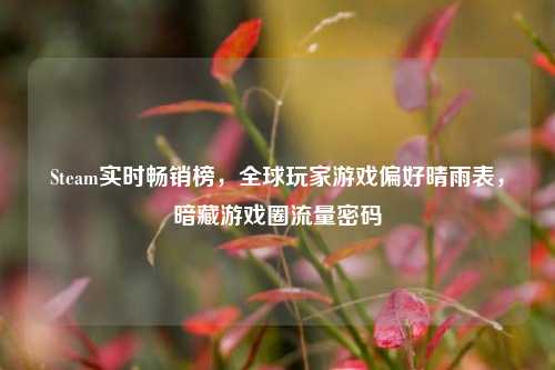 Steam实时畅销榜,全球玩家游戏偏好晴雨表,暗藏游戏圈流量密码