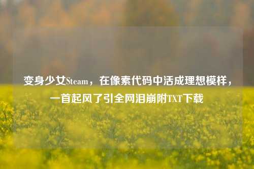 变身少女Steam，在像素代码中活成理想模样，一首起风了引全网泪崩附TXT下载