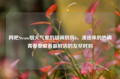 网吧Steam烟火气里的胡闹厨房2，凑出来的热闹青春里藏着最鲜活的友尽时刻
