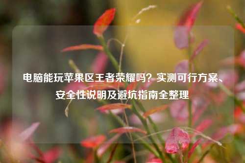 电脑能玩苹果区王者荣耀吗?实测可行方案、安全性说明及避坑指南全整理
