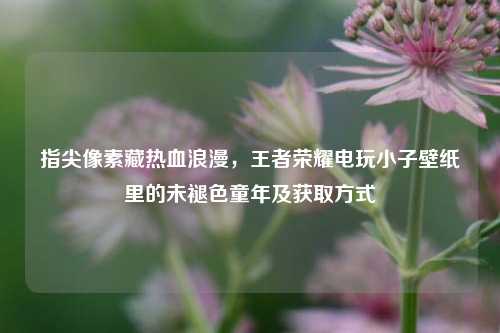 指尖像素藏热血浪漫,王者荣耀电玩小子壁纸里的未褪色童年及获取方式