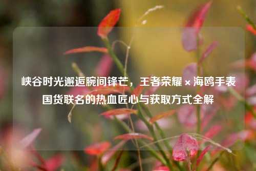 峡谷时光邂逅腕间锋芒，王者荣耀×海鸥手表国货联名的热血匠心与获取方式全解