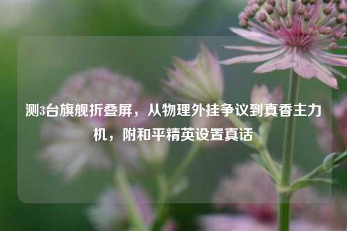 测3台旗舰折叠屏，从物理外挂争议到真香主力机，附和平精英设置真话