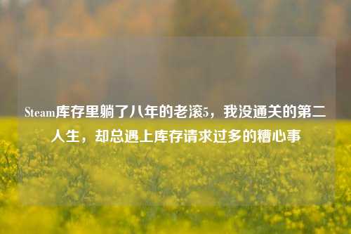 Steam库存里躺了八年的老滚5,我没通关的第二人生,却总遇上库存请求过多的糟心事