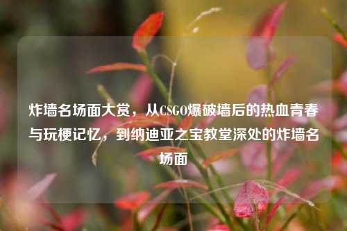 炸墙名场面大赏，从CSGO爆破墙后的热血青春与玩梗记忆，到纳迪亚之宝教堂深处的炸墙名场面