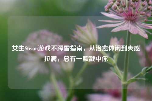 女生Steam游戏不踩雷指南，从治愈休闲到爽感拉满，总有一款戳中你