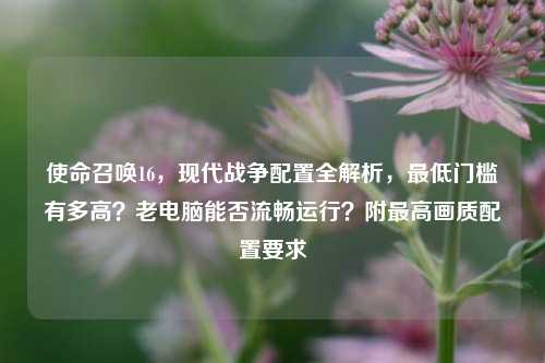 使命召唤16，现代战争配置全解析，最低门槛有多高？老电脑能否流畅运行？附最高画质配置要求