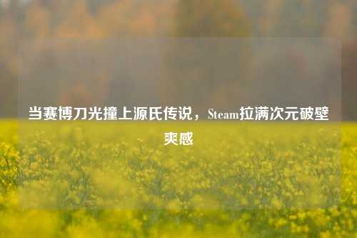 当赛博刀光撞上源氏传说，Steam拉满次元破壁爽感