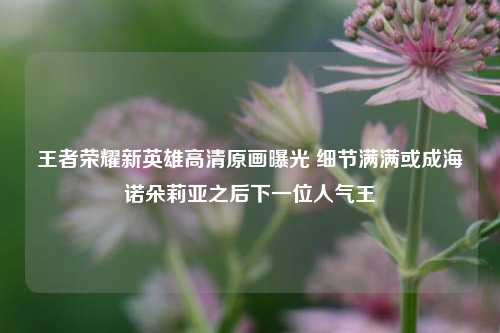 王者荣耀新英雄高清原画曝光 细节满满或成海诺朵莉亚之后下一位人气王