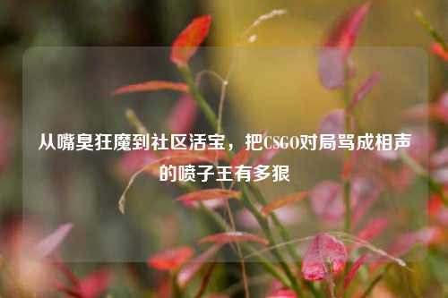 从嘴臭狂魔到社区活宝,把CSGO对局骂成相声的喷子王有多狠