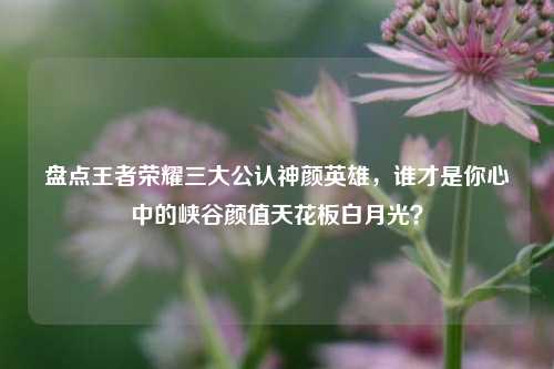 盘点王者荣耀三大公认神颜英雄,谁才是你心中的峡谷颜值天花板白月光?