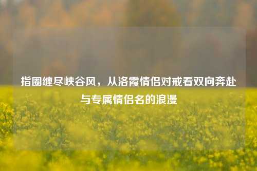 指圈缠尽峡谷风，从洛霞情侣对戒看双向奔赴与专属情侣名的浪漫