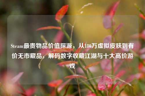 Steam最贵物品价值探源，从180万虚拟皮肤到有价无市藏品，解码数字收藏江湖与十大高价游戏