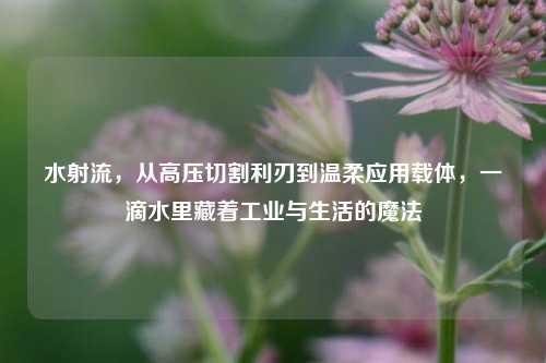 水射流，从高压切割利刃到温柔应用载体，一滴水里藏着工业与生活的魔法