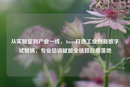 从实验室到产业一线,Ansys打造工业创新数字试验场,专业培训赋能全链路应用落地
